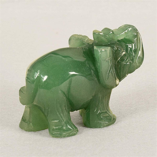 Green elephant ornament - green,