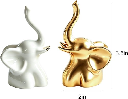Elephant statue pair white - statue, &