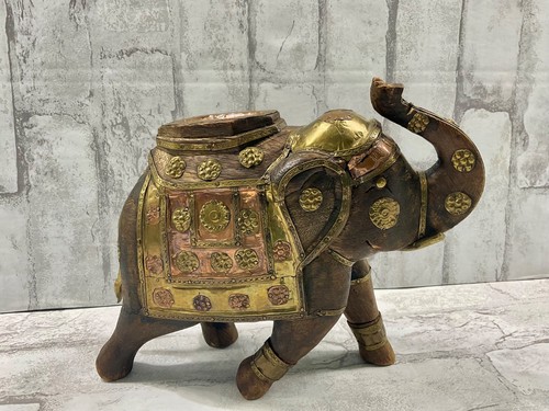 Vtg indian hand carved wooden - vtg,